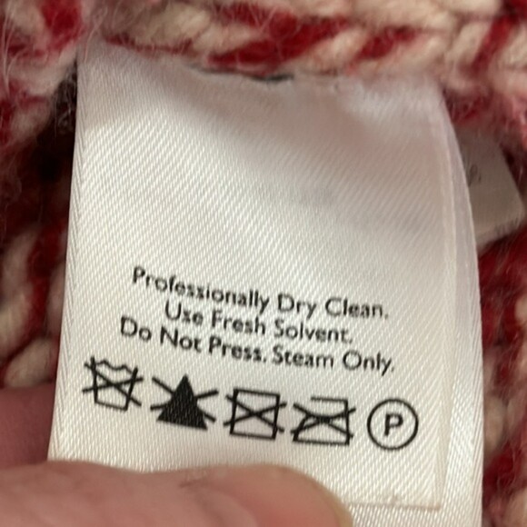 Eddie Bauer Mock Neck Chunky Knit Sweater Womens Medium Angora Rabbit Lambswool - Picture 8 of 10